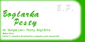 boglarka pesty business card
